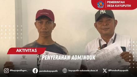 PENYERAHAN ADMINDUK